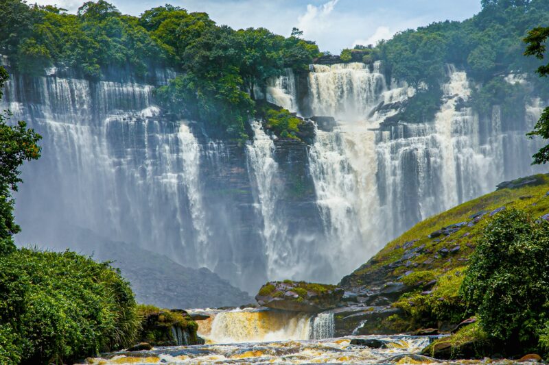 Calandula Falls are waterfalls in the municipality of Calandula, Malanje Province, Angola