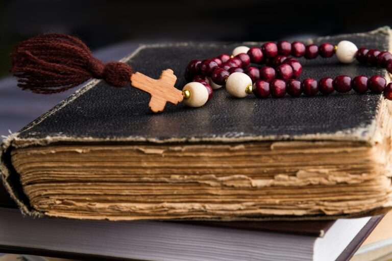 Christian faith symbol and bible.