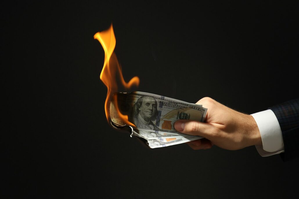 Concept of financial, economic problems and inflation