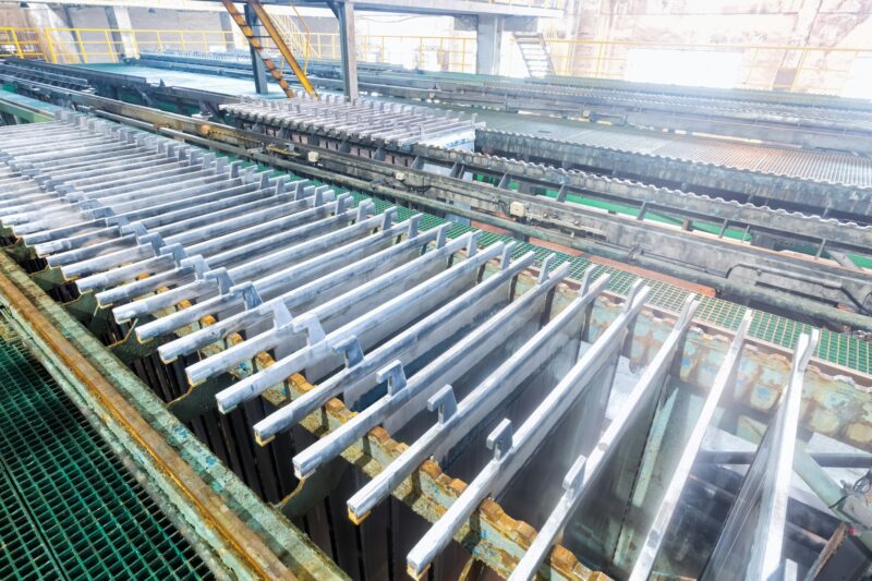 electrolytic zinc production line