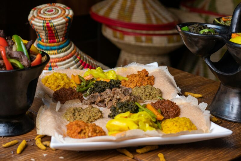 Ethiopian traditional, famous and delicious Injera flatbread