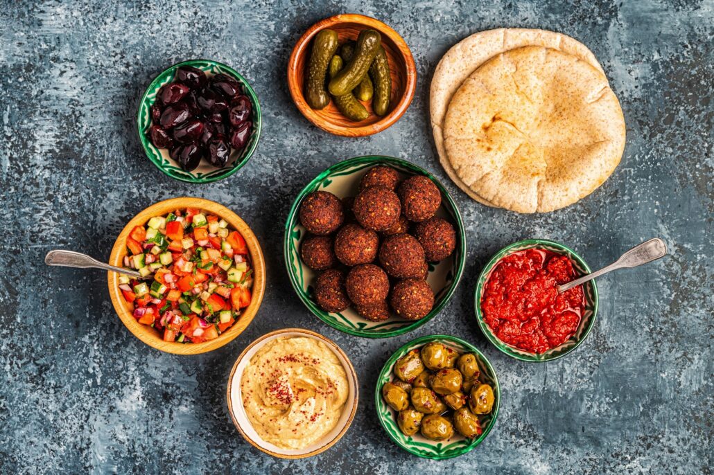 Falafel - traditional dish of Israeli and Middle Eastern cuisine