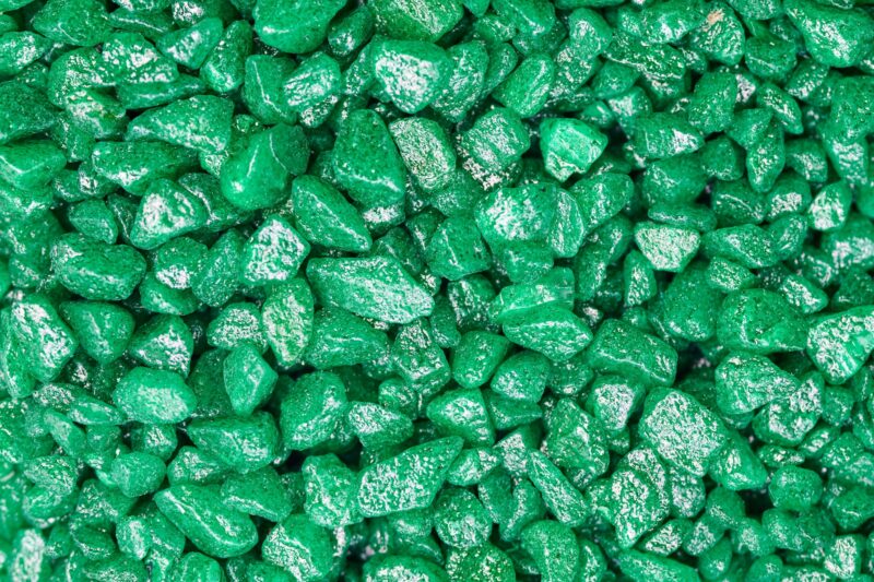 Glitter emerald stones for decoration