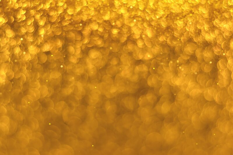 Gold sparkling glitter bokeh background