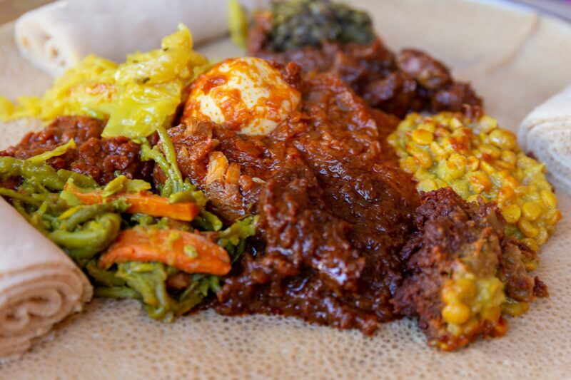 Injera and doro wat