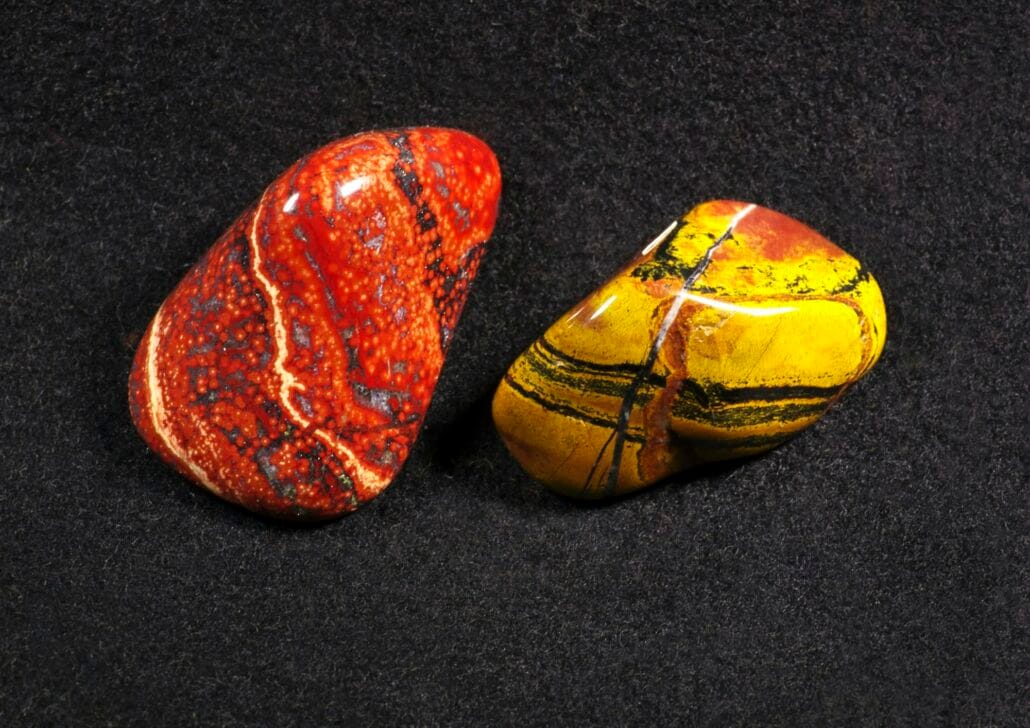Jasper stones - specimen of natural mineral rocks