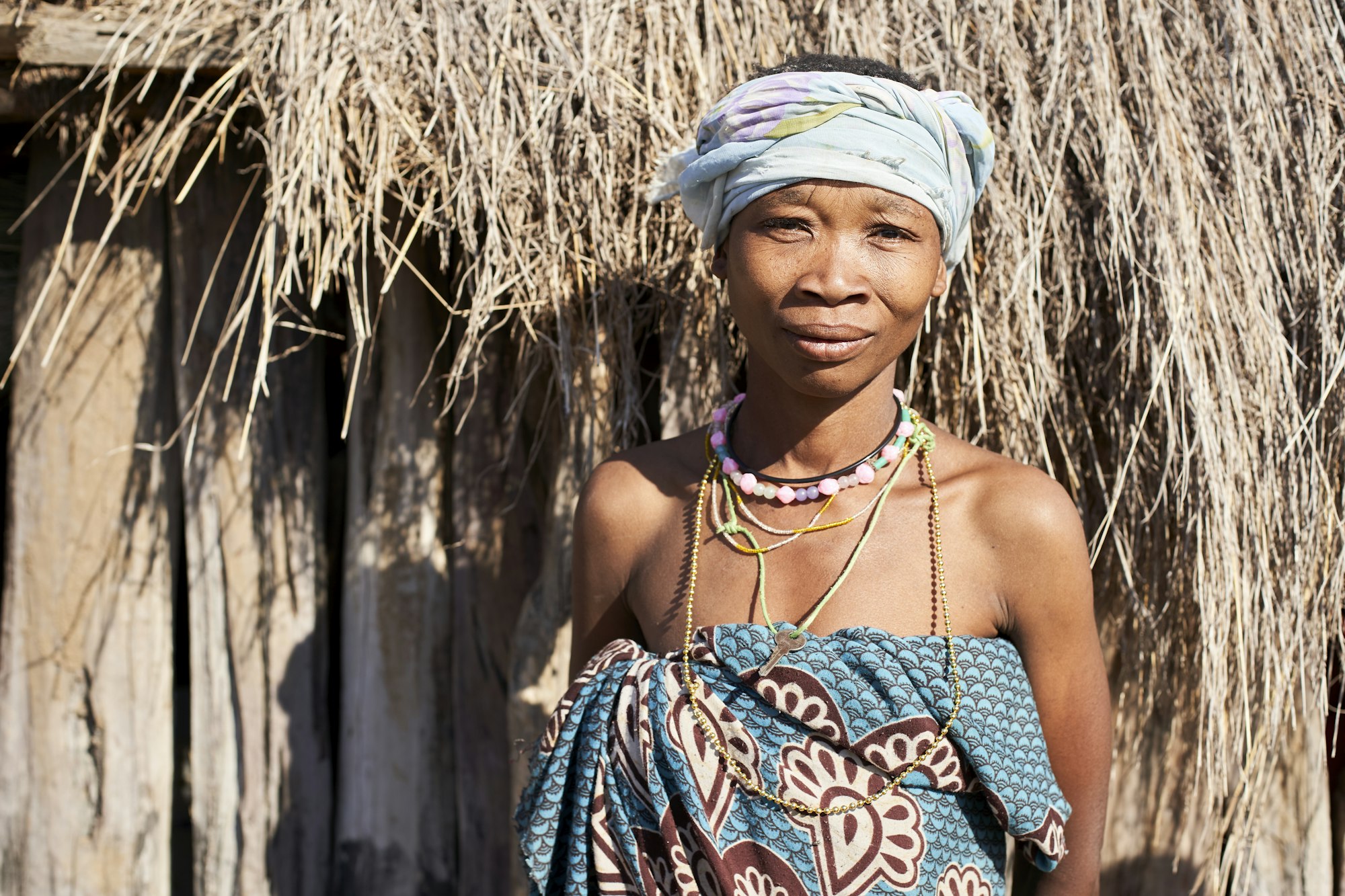 Khoisan tribe woman, Chomipapa, Angola