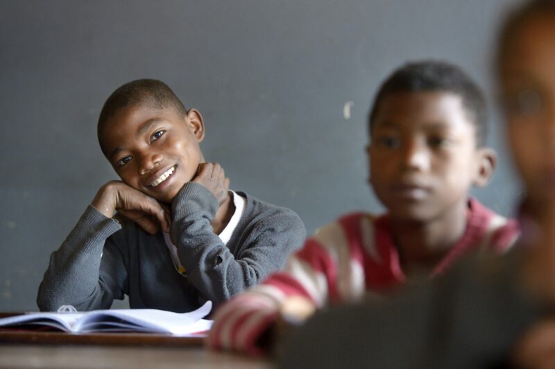 Madagaskar, Pupils in Fianarantsoa elementary school