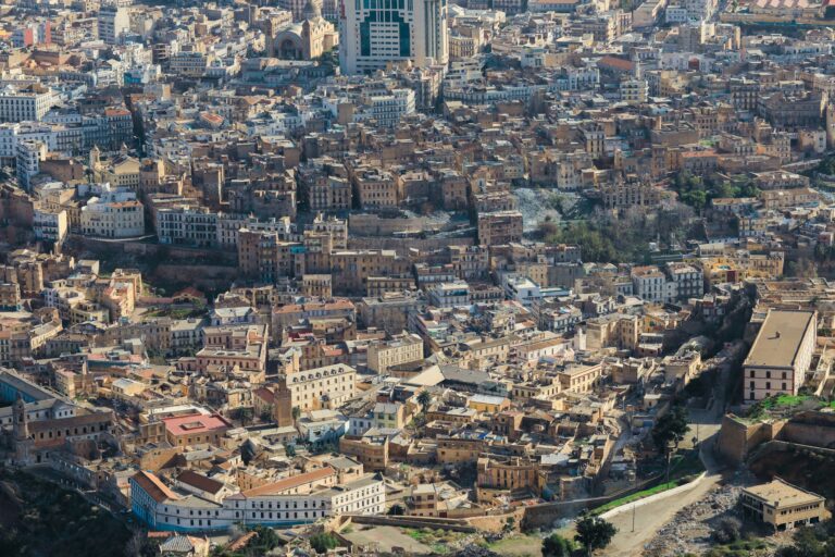 Panoramic View to the Roofs of Oran Old Town