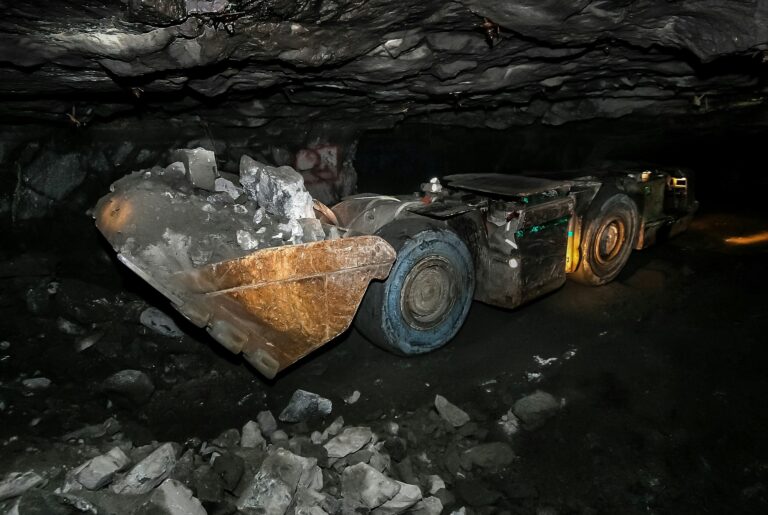 Piece of machinery in a mine used for Platinum Mining in South Africa