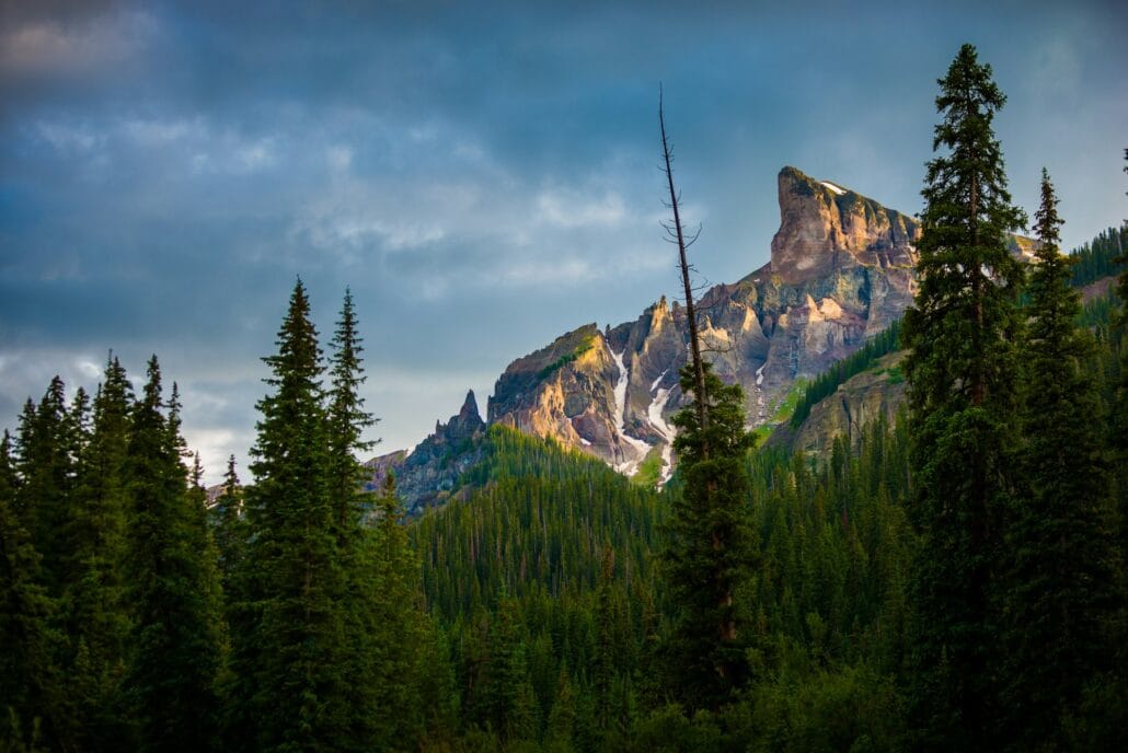 Precipice Peak at Sunset