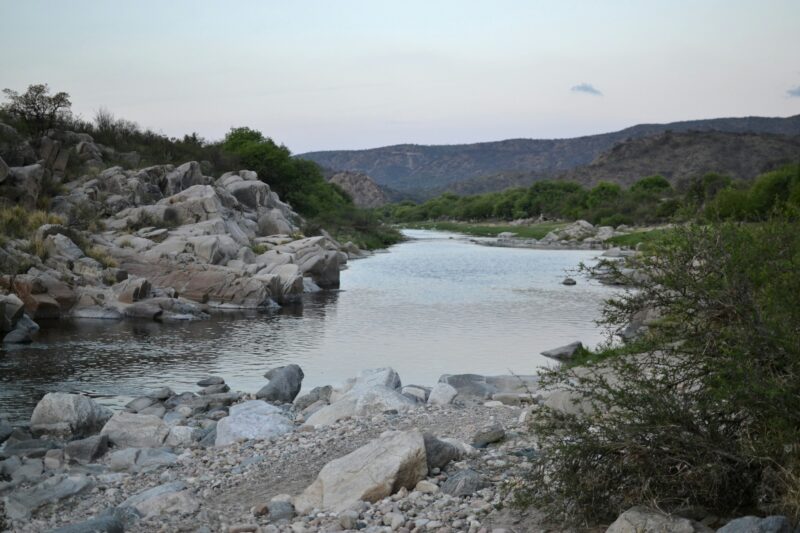 quilpo river, corodoba, argentina