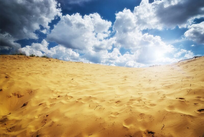 Sand in desert