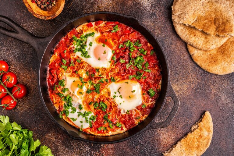 Shakshuka in a Frying Pan.