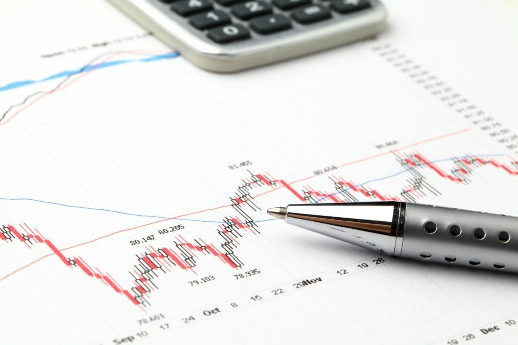 Stock market graph