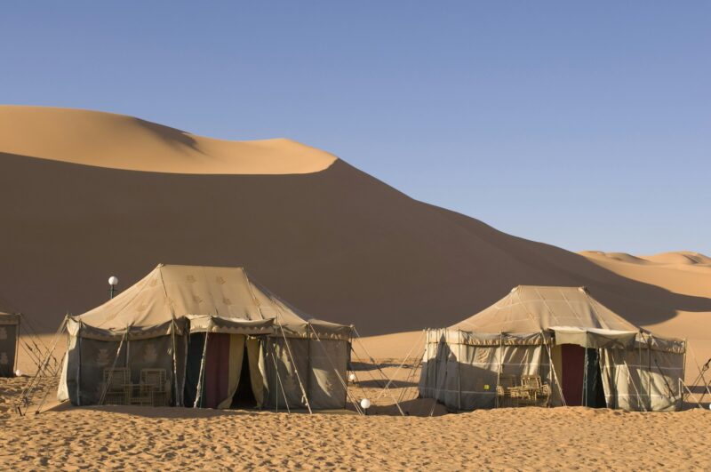 Tented camp, Erg Awbari, Sahara desert, Fezzan, Libya
