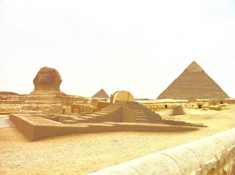 The Sphinx and the Pyramid... A wonder to be here. My first visit to The Land of the Pharoahs!