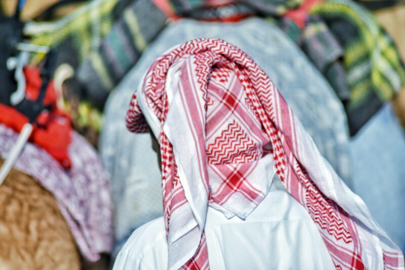 Traditional Arab Man’s Keffiyeh, Head Scarf