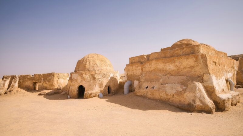 Where Star Wars was filmed in the Sahara, Tunisia, Africa