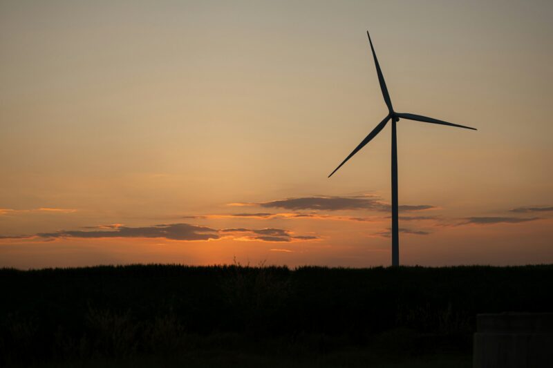 Wind turbines are a large source of natural energy that is turned into electrical energy