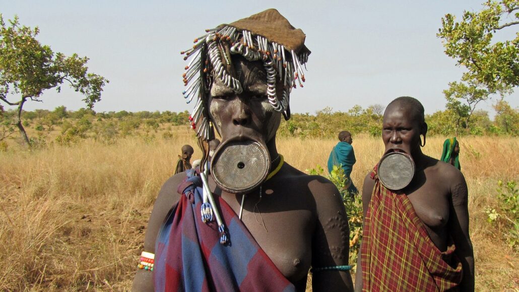 mursi, people, lip plate