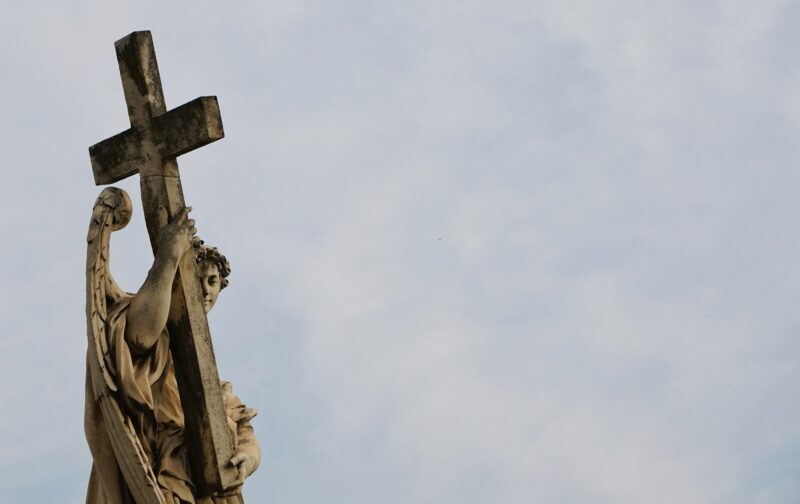 A view of a religious scuplture in Prag