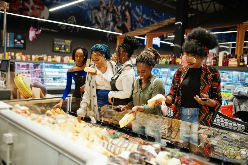 Africans at supermarket
