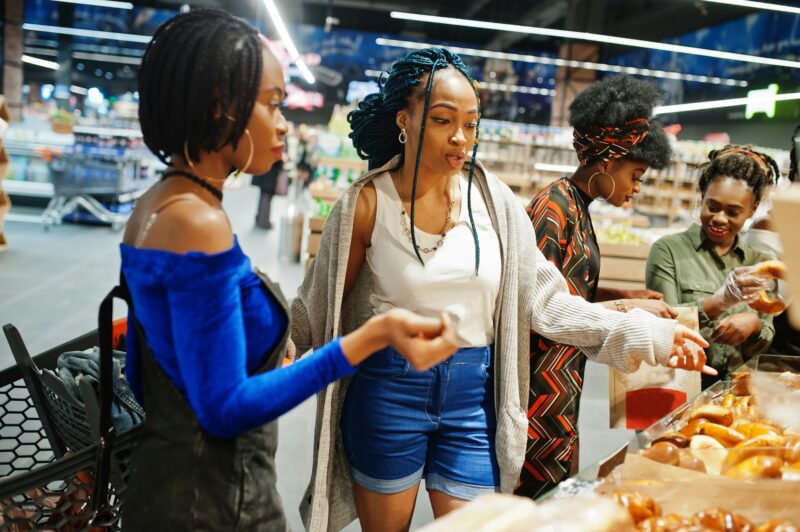 Africans at supermarket