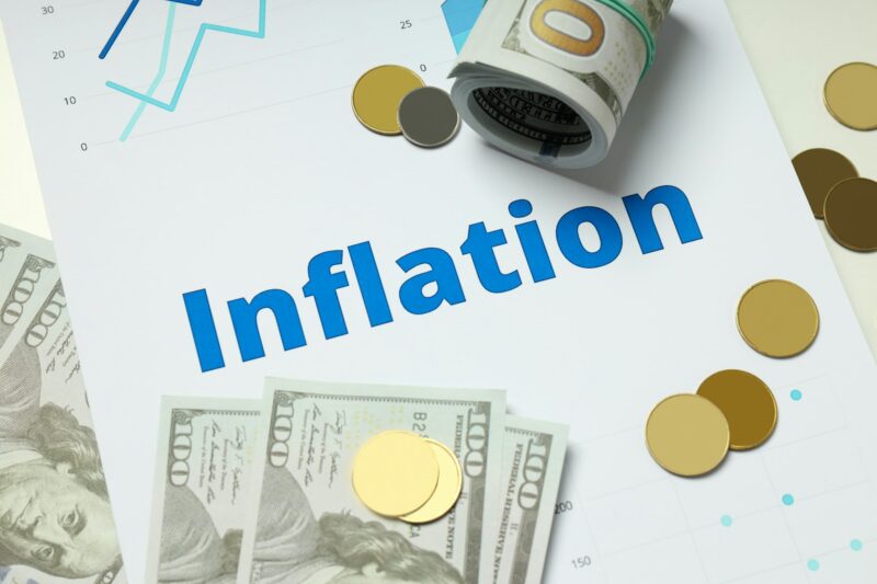 Concept of financial, economic problems and inflation