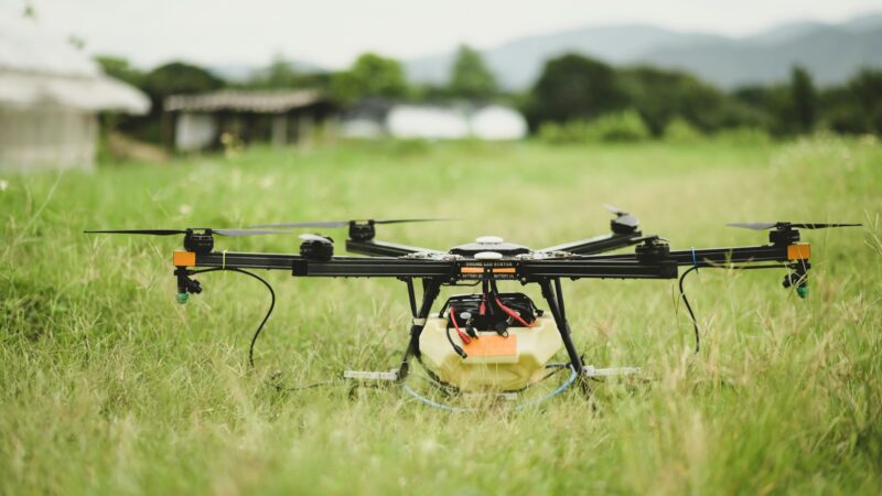 Drones for spraying agricultural chemicals, modern agriculture, agricultural technology.