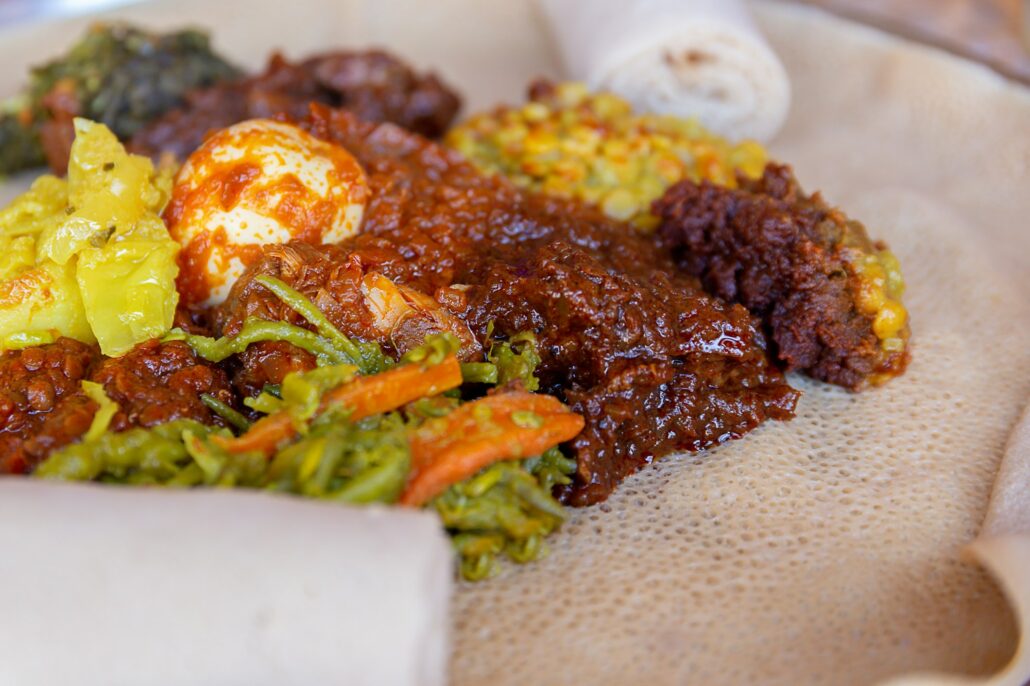 Injera and doro wat