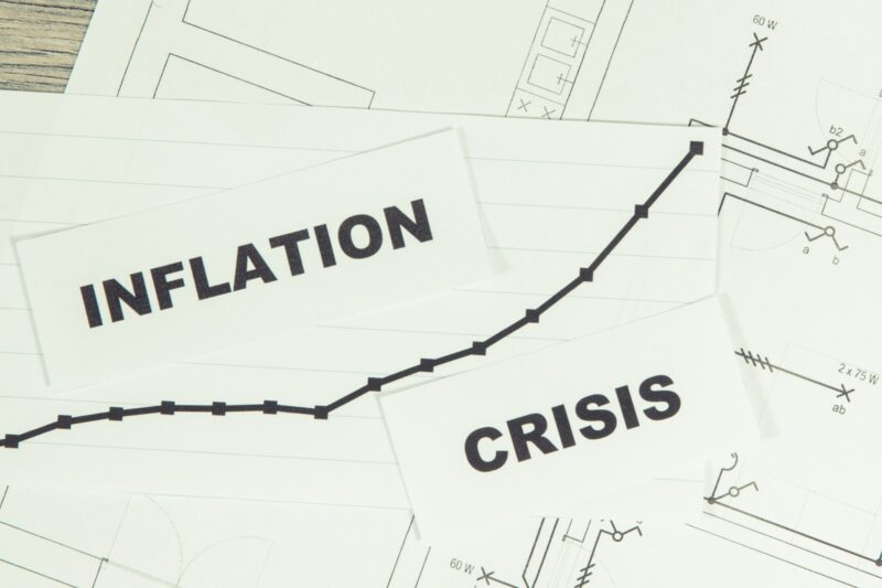 Inscriptions crisis and inflation on electrical installation plan