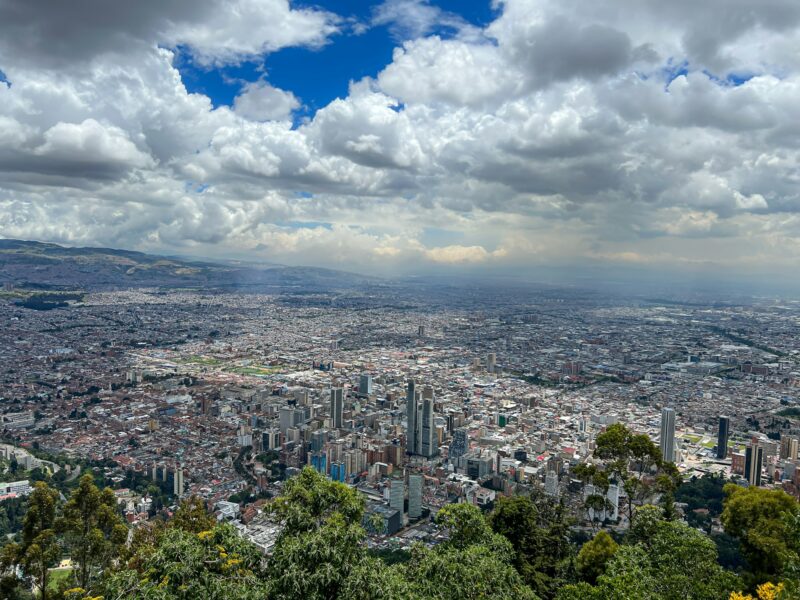 Landscape View of Bogota DC the Capital of Colombia South America.