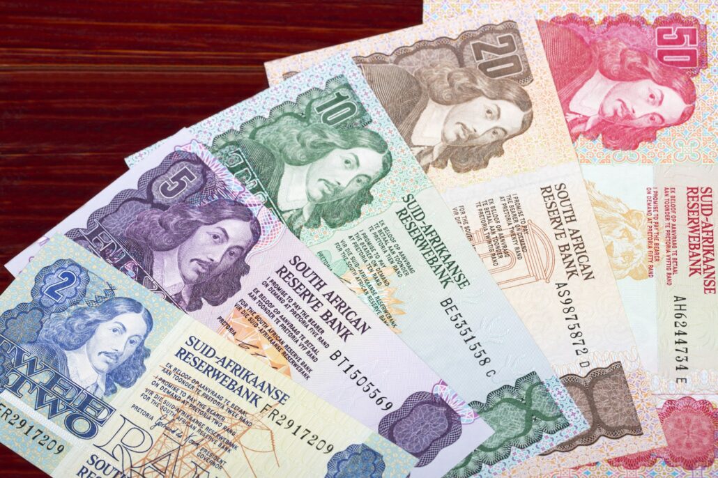 Old South African money - rand