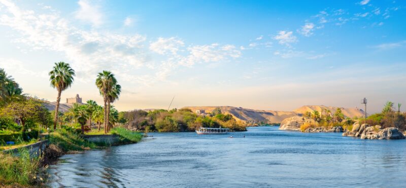Panorama of Nile river