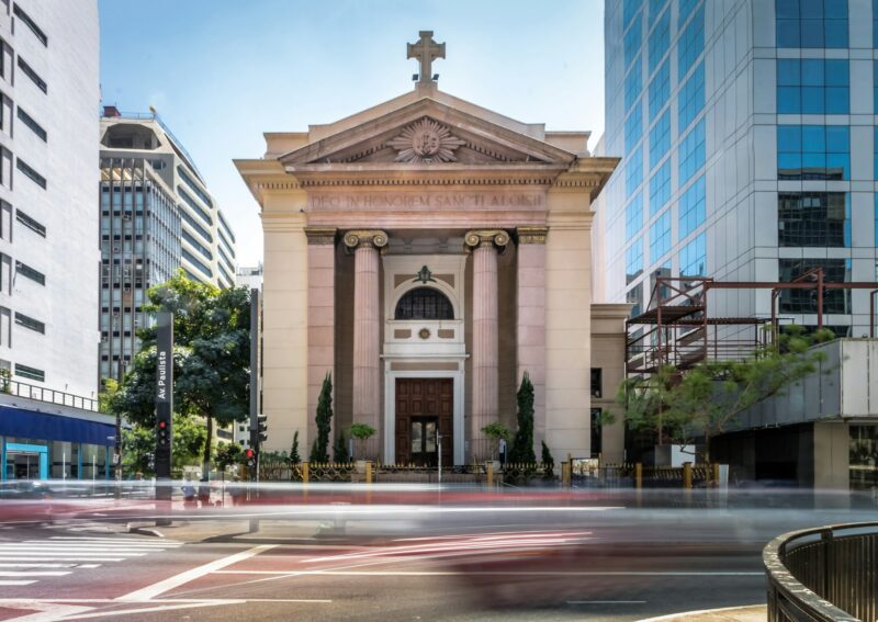 Sao Luiz Gonzaga Church at Paulista Avenue - Sao Paulo, Brazil