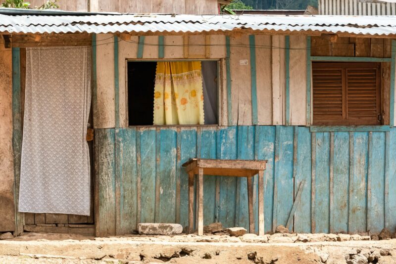 Sao Tome, wooden huts
