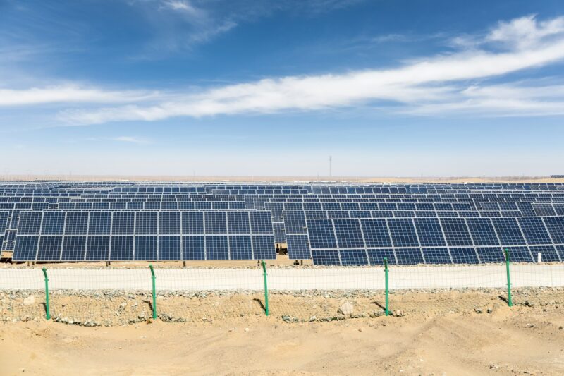 solar energy on gobi desert
